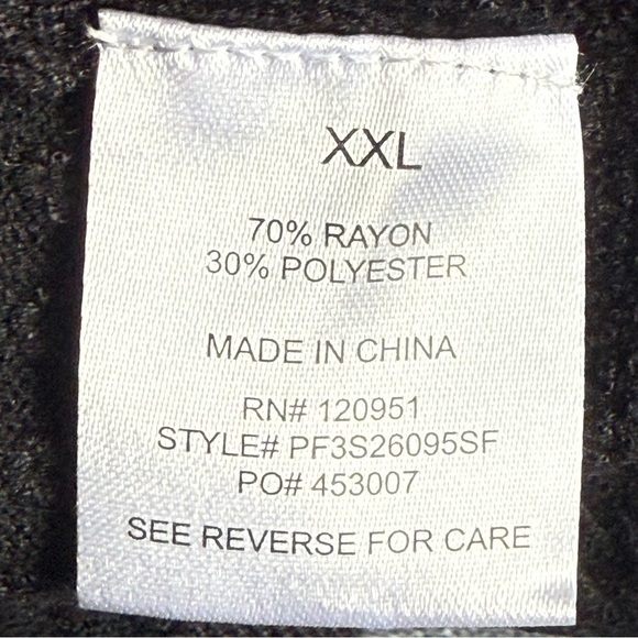 Pinque Black Lace Front Textured Sweater XXL - Picture 14 of 16